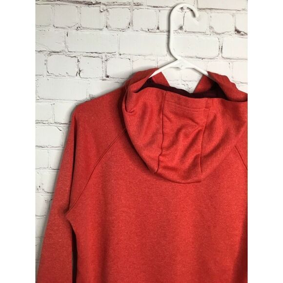 The North Face Womens Medium Red Sweatshirt Hoodie Kangaroo Pocket Thumbhole Slv - Picture 7 of 11